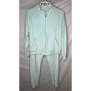 Pierre Cardin Tracksuit Teal Comfort Core Cotton Blend Size Small Vintage 1980s